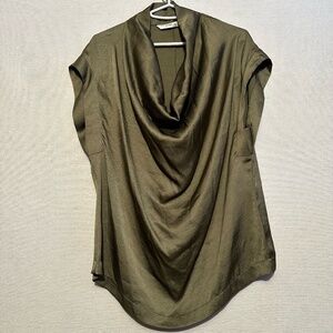 Summum Sleeveless Cowl Neck Blouse - size S